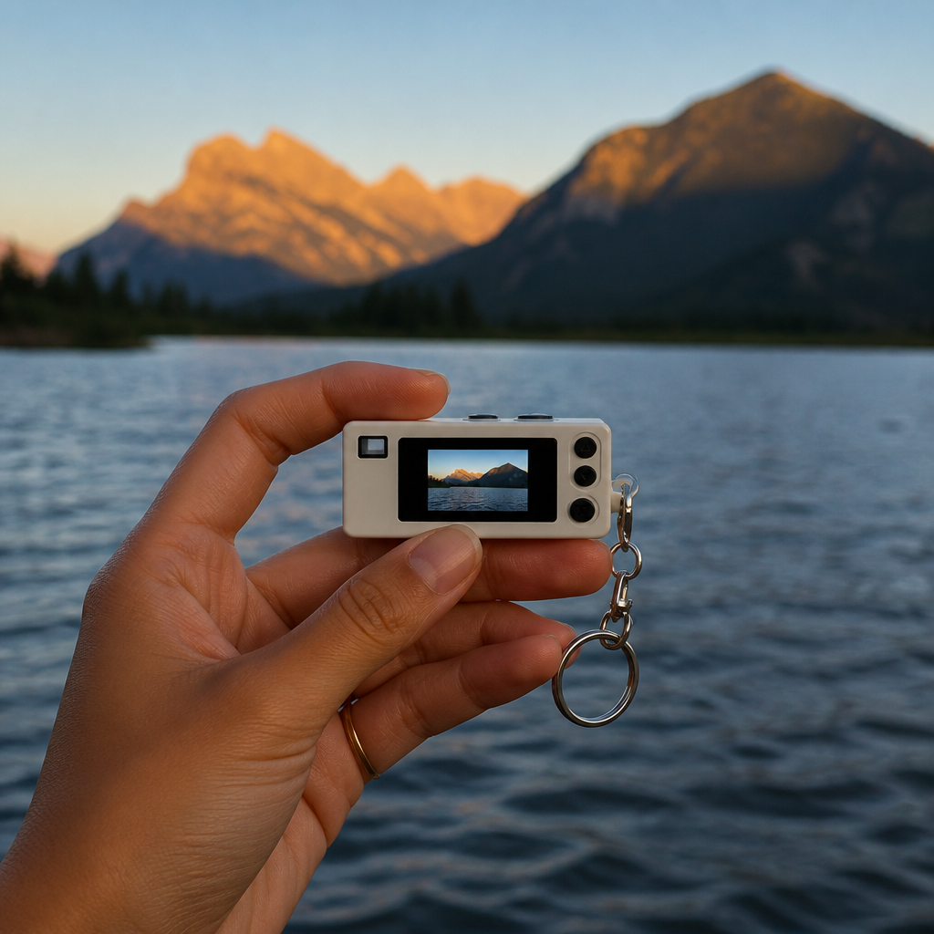 InstaSnap — Mini Retro Camera Keychain